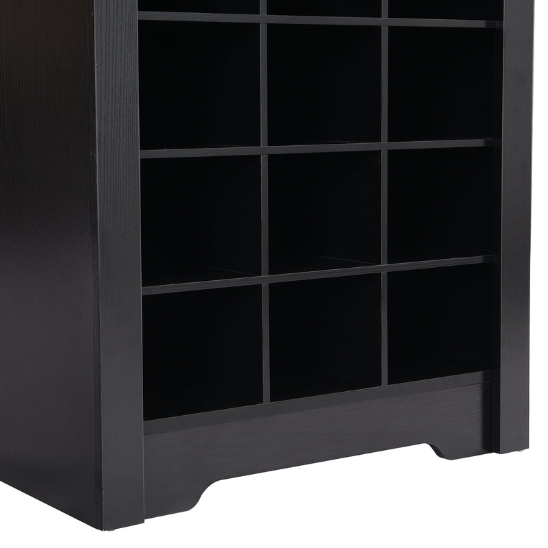 Walker Edison | Contemporary Design 30 Shoe Cubby Storage Cabinet