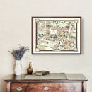 Vintage Map of Petersfield, England 1922