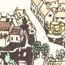 Vintage Map of Petersfield, England 1922