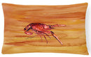 Crawfish Hot and Spicy Decorative Throw Pillow 12x16 Indoor Outdoor Accent Cushion, Fabric Cover with Insert for Sofa, Bed, Porch & Living Room