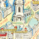 Vintage Map of Birmingham, England 1940