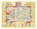 Vintage Map of Birmingham, England 1940