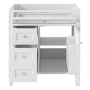 Bathroom Vanity With 2 Drawers And Tip-Out Drawer, Storage Cabinet