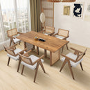 86.61 Inch Oversize Rectangular Waves Dining Table