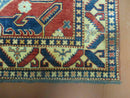 4' X 6' Vintage Handmade Turkish Kazak Pattern Wool Rug Carpet Nice