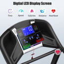 Treadmills For Home, Electric Treadmill With Automatic Incline, Foldable 3.5Hp Workout Running Machine Walking, Double Running Board Shock Absorption Pulse Sensor Bluetooth Speaker App Fitshow - Black by HouseOfZazla