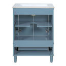 Bathroom Vanity With Ornate French Cylinder Legs, Soft Close Drawer by HouseOfZazla