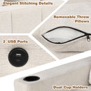 Sectional Sofa Convertible Pull-Out Sofa Bed With A Movable Storage Ottoman For Living Room by Unique Piece Furniture