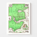 Vintage Map of Portland, Maine 1948