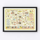 Vintage Map of Bath, United Kingdom 1948