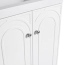 Modern Freestanding Bathroom Vanity With Soft Close Cabinet Doors by HouseOfZazla