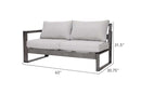 Walsh 4-Piece Aluminum Sectional Sofa Set