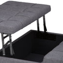 Harrison - Upholstered Coffee Table Storage Ottoman by Unique Piece Furniture