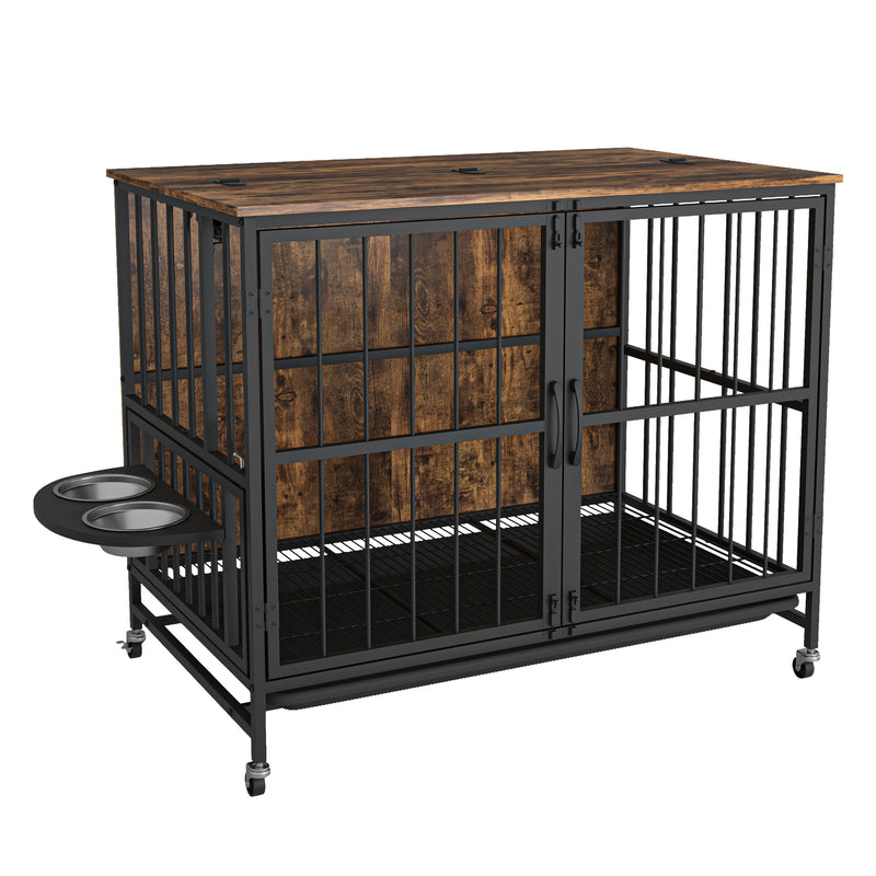 Walker Edison | Modern Kennel Dog Crate Table