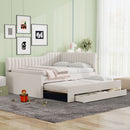 Upholstered Daybed With Trundle And 3 Drawers by HouseOfZazla