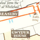 Vintage Map of Whitehall, 1948