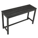 Bar Table Set with Power Outlet, Bar Table and Chairs Set, 4 Piece Dining Table Set, Industrial Breakfast Table Set, for Living Room, Dining Room, Game Room by Montret