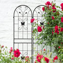 2 Pack Metal Garden Trellis 71" x 19.7" Rustproof Outdoor Support by HouseOfZazla