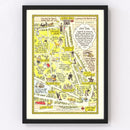 Vintage Map of Hyde Park, 1948