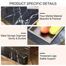 A modern and practical coffee table made of MDF material with black patterns. The fusion of elegance and natural fashion 31.4"x31.4"x12"