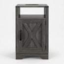 Farmhouse Nightstand, Charging Station & Storage by HouseOfZazla