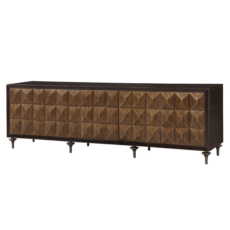Diya - Console Cabinet - Forged Bronze & Espresso, photo 4 of 7