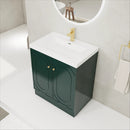 Contemporary Freestanding Bathroom Vanity With Resin Sink & Soft-Close Cabinet Doors by Unique Piece Furniture