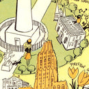 Vintage Map of Baltimore, Maryland 1947