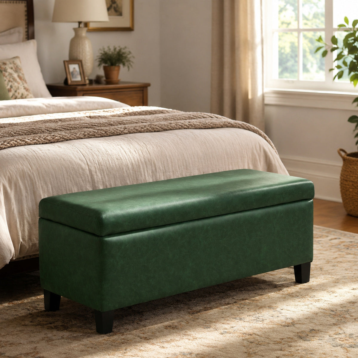 Storage Ottoman with Flip-Top Lid, photo 2 of 8