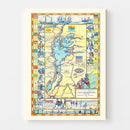 Vintage Map of Lake Champlain, 1939