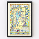 Vintage Map of Lake Champlain, 1939