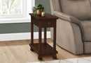 Accent End Table with Storage Drawer in Espresso Finish by HouseOfZazla