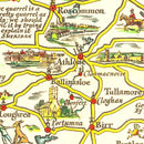Vintage Map of Ireland 1933