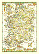 Vintage Map of Ireland 1933