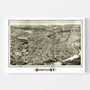 Vintage Map of Schenectady, New York 1882