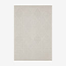 Fava White Machine Woven Rug