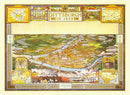 Vintage Map of Pittsburgh, Pennsylvania 1939