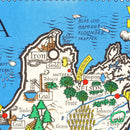 Vintage Map of New Zealand 1943