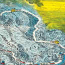 Vintage Map of Oregon Trail, 1932