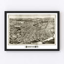 Vintage Map of Schenectady, New York 1882