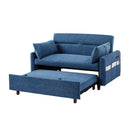 Pull Out Sleep Sofa Bed Loveseats Sofa Couch With Adjsutable Backrest, Storage Pockets, 2 Soft Pillows, USB Ports For Living Room, Bedroom, Apartment, Office by HouseOfZazla