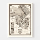 Vintage Map of Smith College, 1938