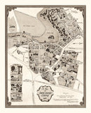 Vintage Map of Smith College, 1938