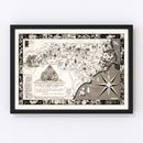 Vintage Map of North Carolina 1937