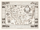 Vintage Map of Washington, DC, Washington DC 1938