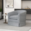 Zeniqua - Upholstered Swivel Chair With Loose Cover