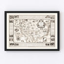 Vintage Map of Washington, DC, Washington DC 1938