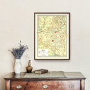 Vintage Map of Honan China, 1917
