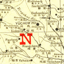 Vintage Map of Honan China, 1917
