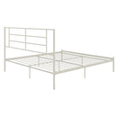 Praxis - King Bed With Simple Headboard - White by HouseOfZazla